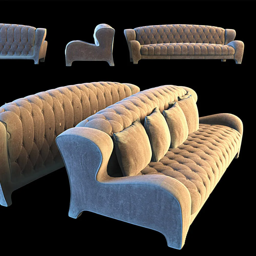 furniture – Classic beautiful sofa 3ds Max