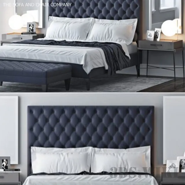 furniture – Classic bed 3ds Max