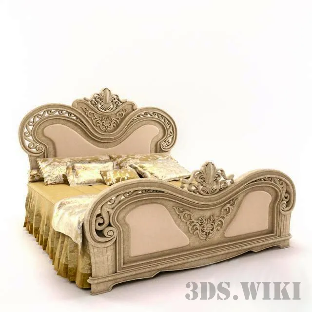 furniture – Classic bed Verona 3ds Max