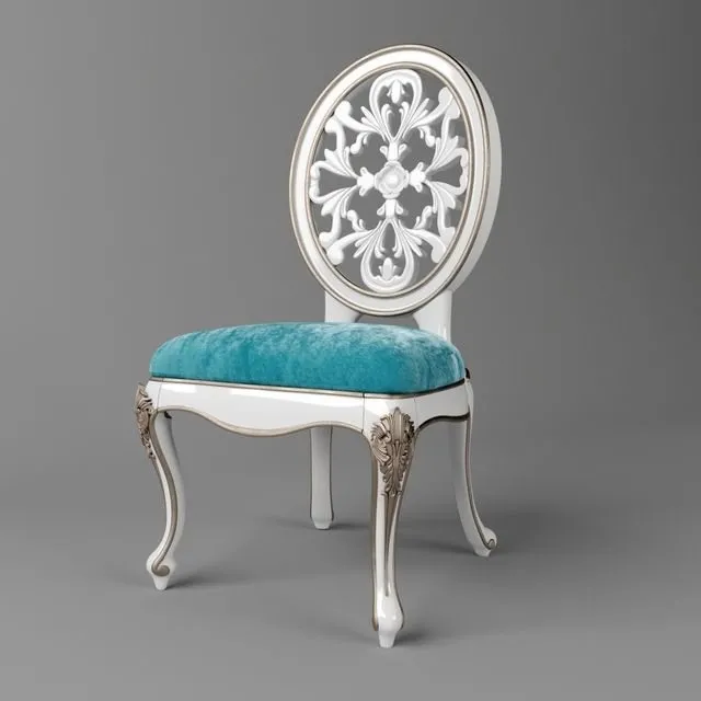 furniture – Classic carved chair 3ds Max