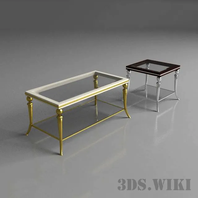 furniture – Classic coffee tables Amsoft collection 3ds Max