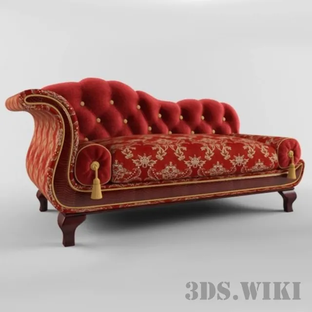 furniture – Classic couch Krug Dormeuse 3ds Max