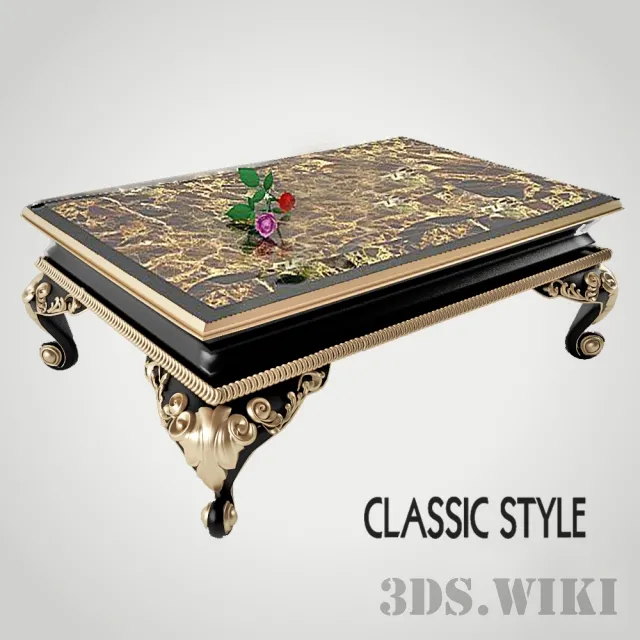 furniture – Classic table 3ds Max