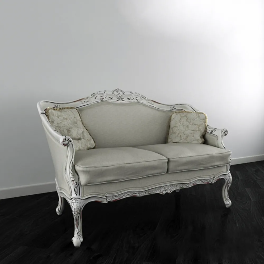 furniture – Classic two-seater sofa 3ds Max