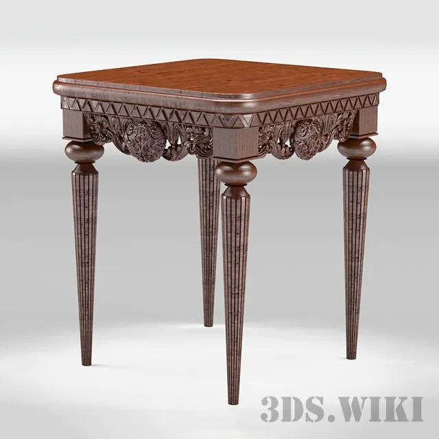 furniture – Classic wooden table 3ds Max