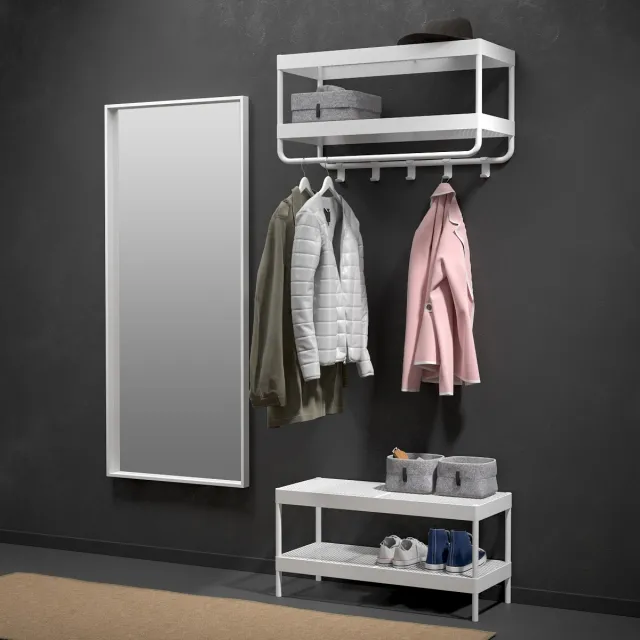 furniture – Clothing in the hallway 3ds Max