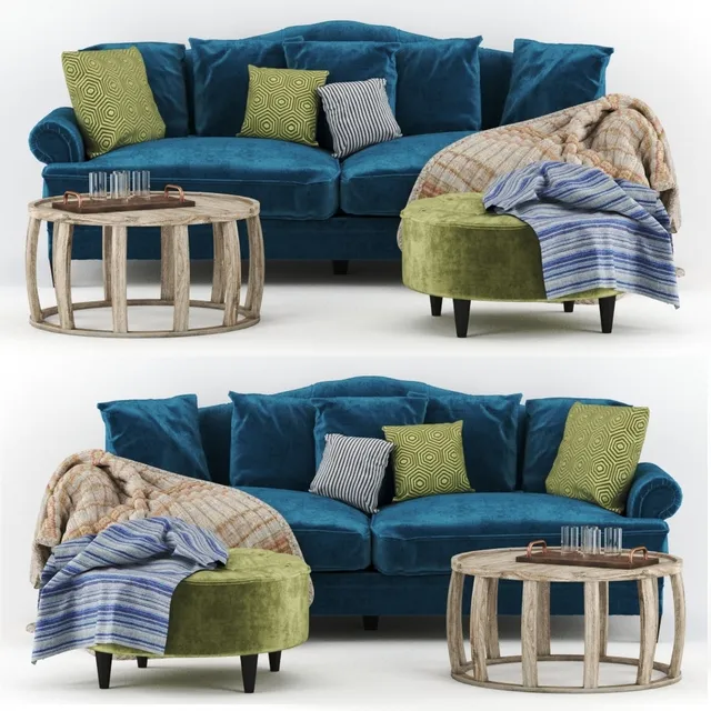 furniture – Coco sofa and daybed Oz design furniture 3ds Max