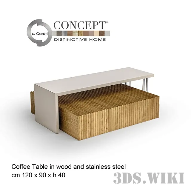 furniture – Coffee table BONSEKI BRIDGE – Caroti Concept 3ds Max