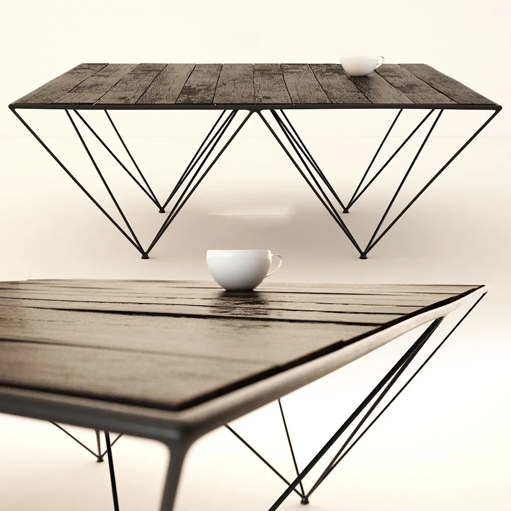 furniture – Coffee table FLAMANT made of wood 3ds Max