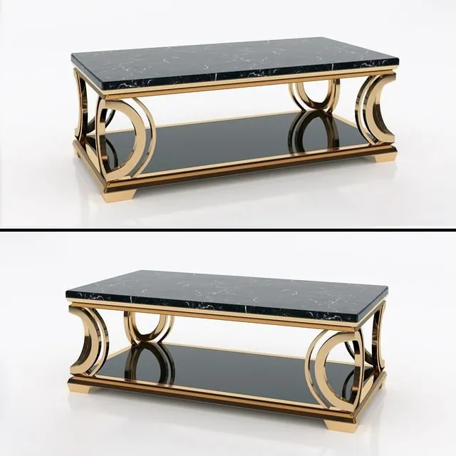 furniture – Coffee table from marble 3ds Max