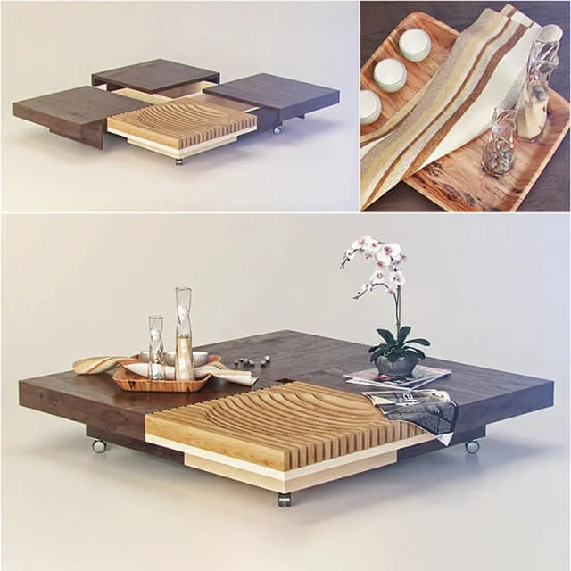furniture – Coffee table Kalinka “JAPANESE” 130 3ds Max