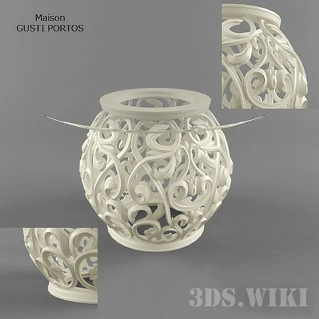 furniture – Coffee table Maison Giusti Portos 3ds Max