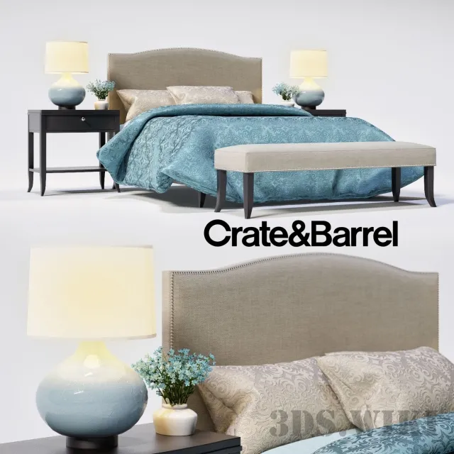 furniture – COLETTE bed from Novamobili 3ds Max