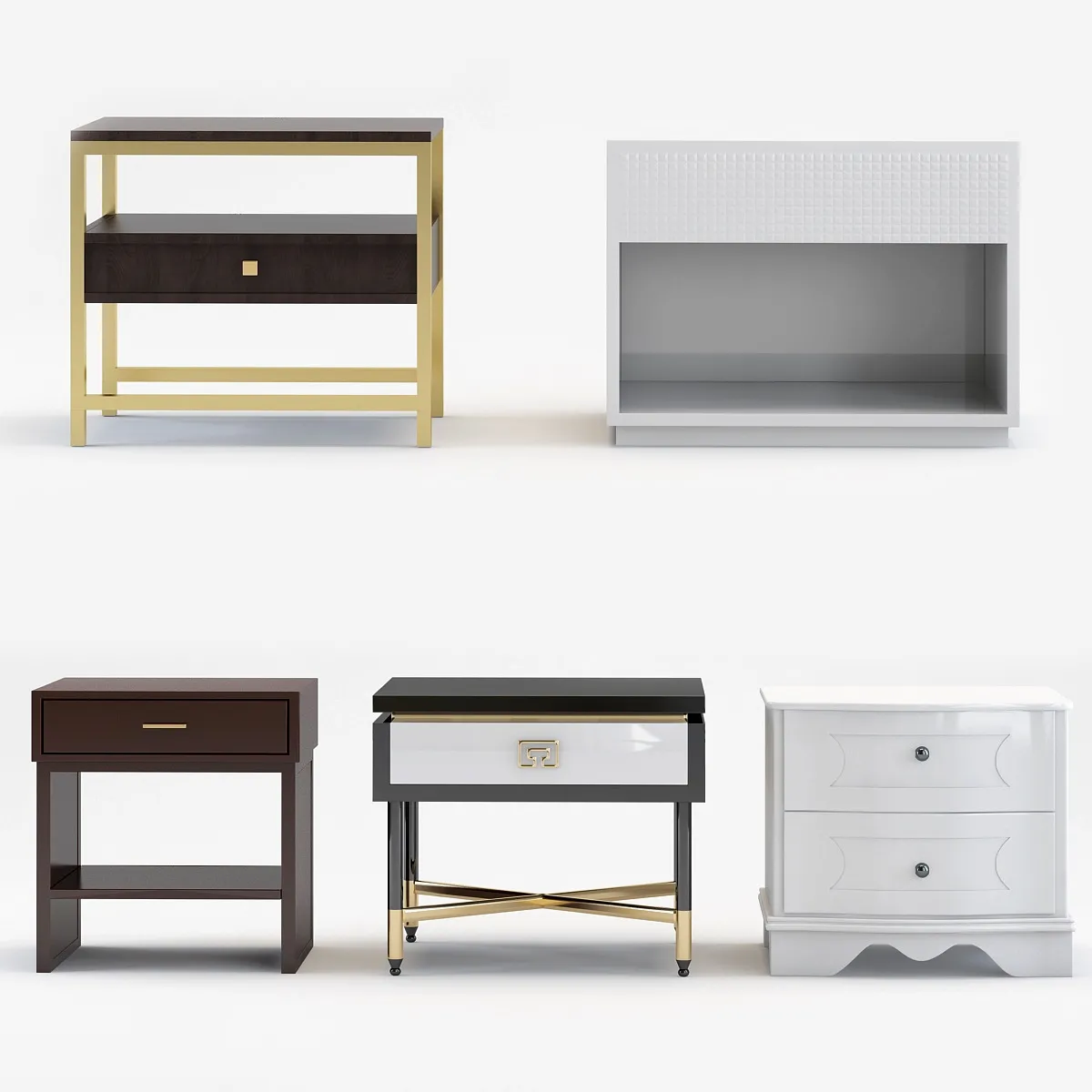 furniture – Collection curbstones 3ds Max