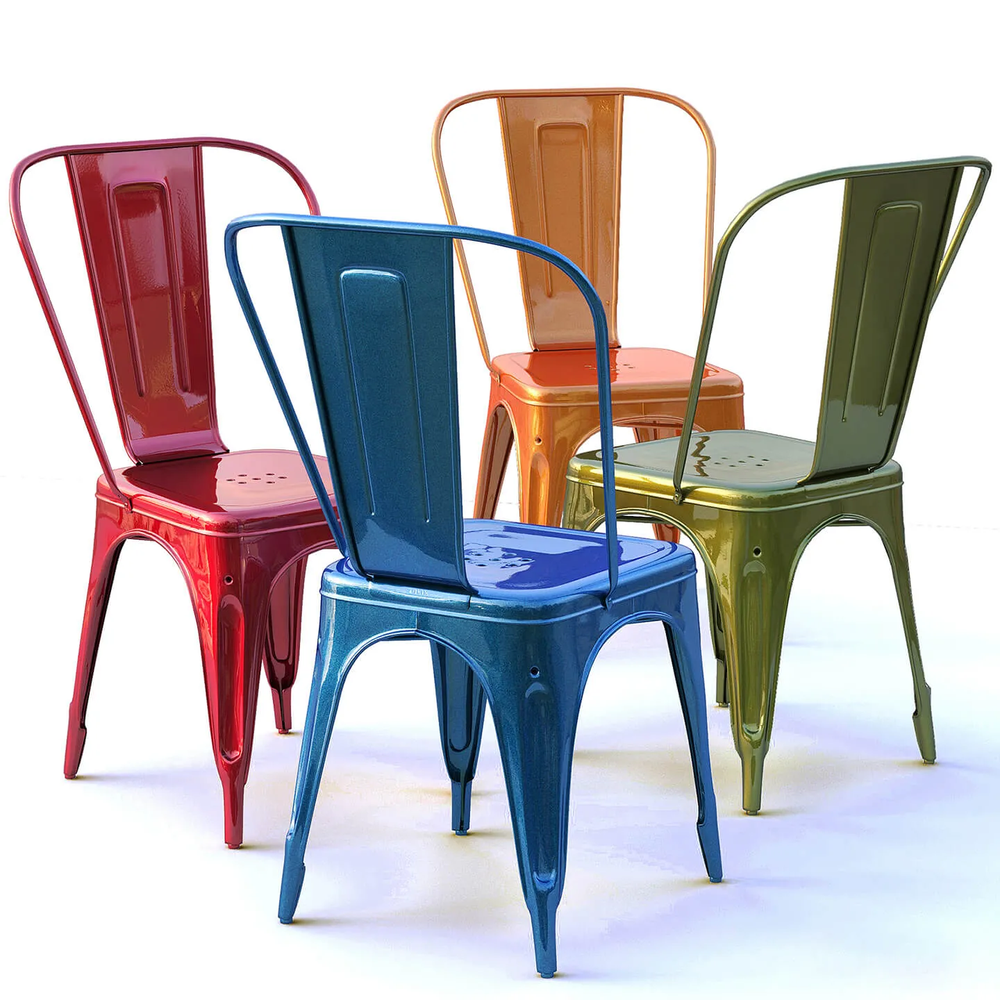 furniture – Collection of colorful chairs 15 3ds Max