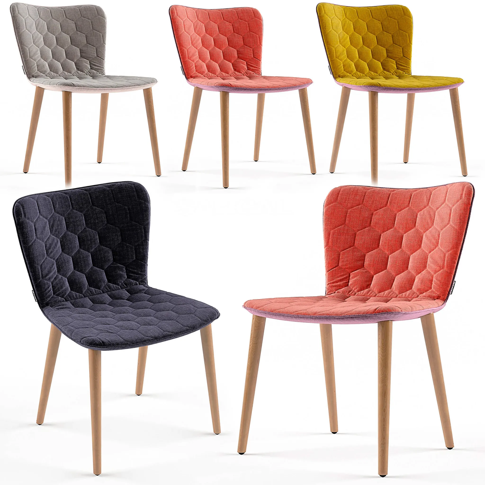 furniture – Collection of colorful chairs 17 3ds Max