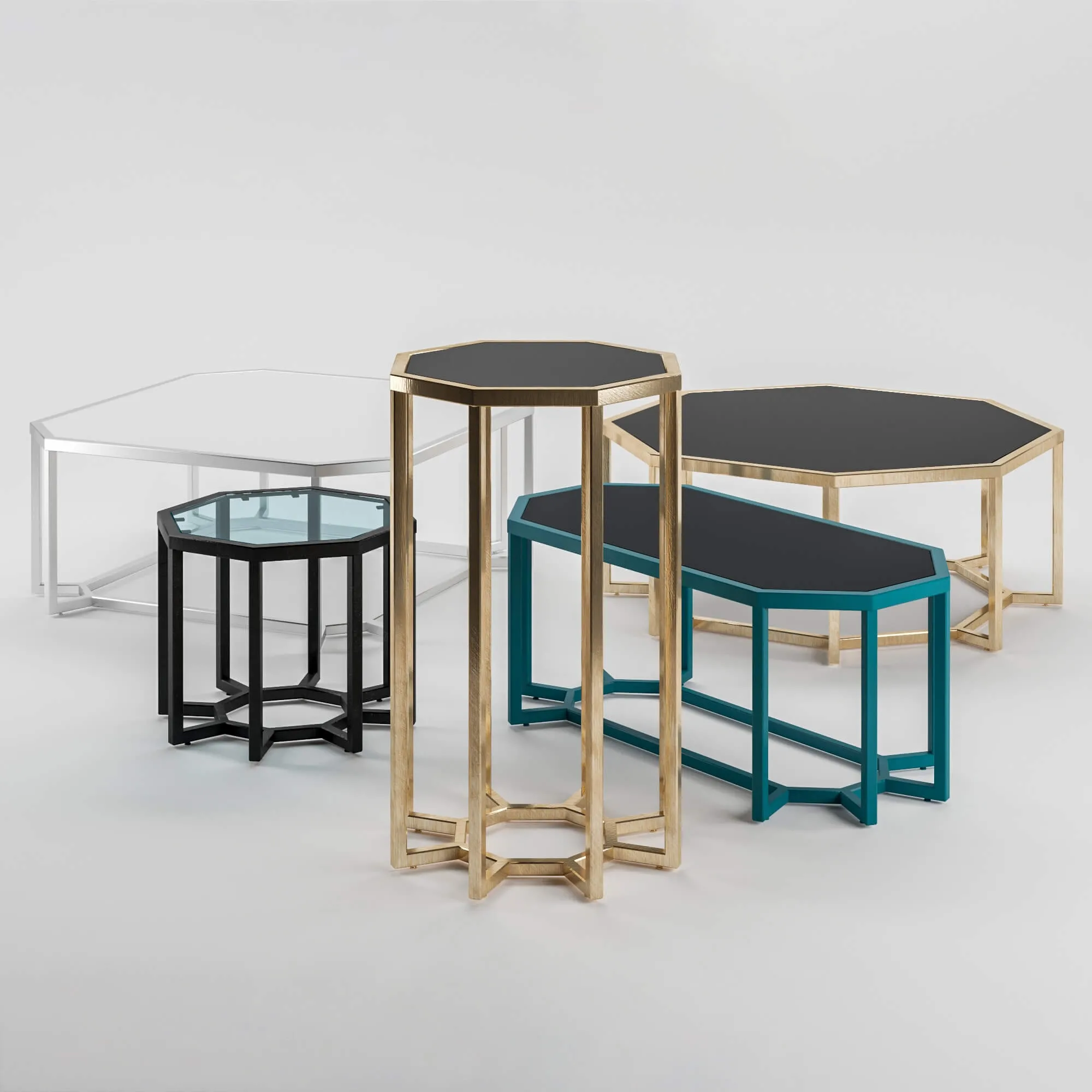furniture – Collection of tables Spider designed by Doco 3ds Max