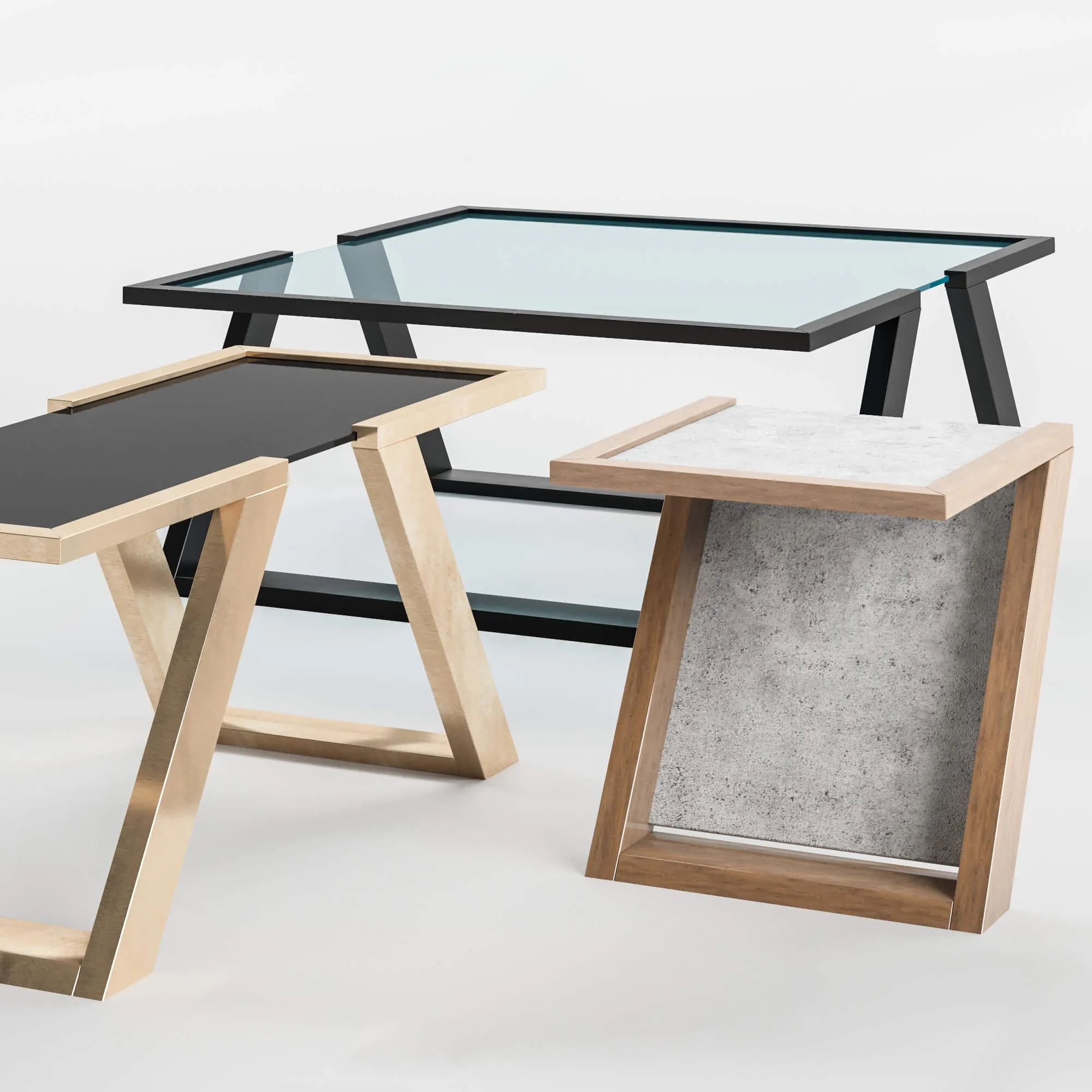 furniture – Collection of tables V-collection designed by Doco 3ds Max