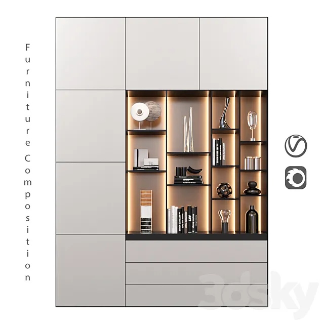 Furniture Composition | 48 3ds Max