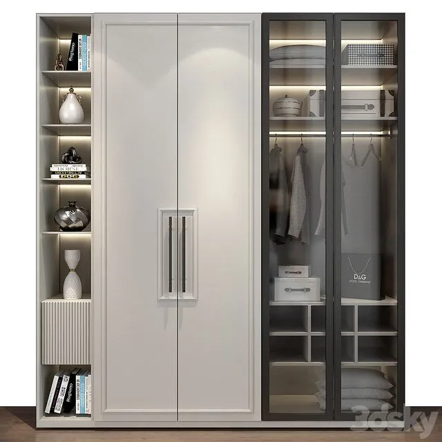 Furniture composition GHS-2354 by Homedecor Factory 3dsMax Model