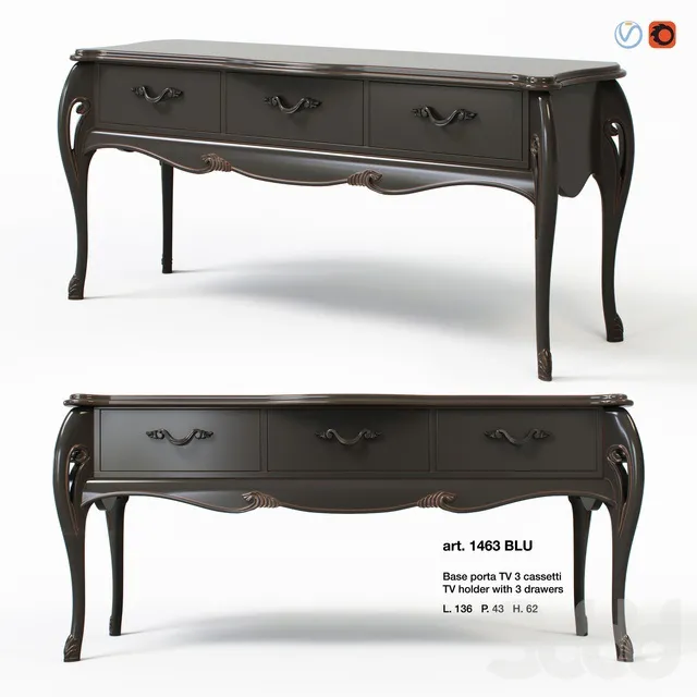 FURNITURE – CONSOLE – 3D MODELS – 3DS MAX – FREE DOWNLOAD – 8070
