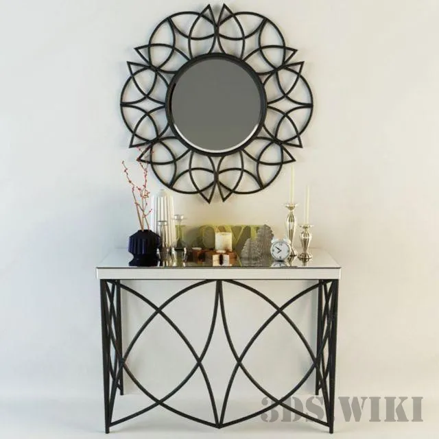 furniture – Console and mirror Keighley 3ds Max
