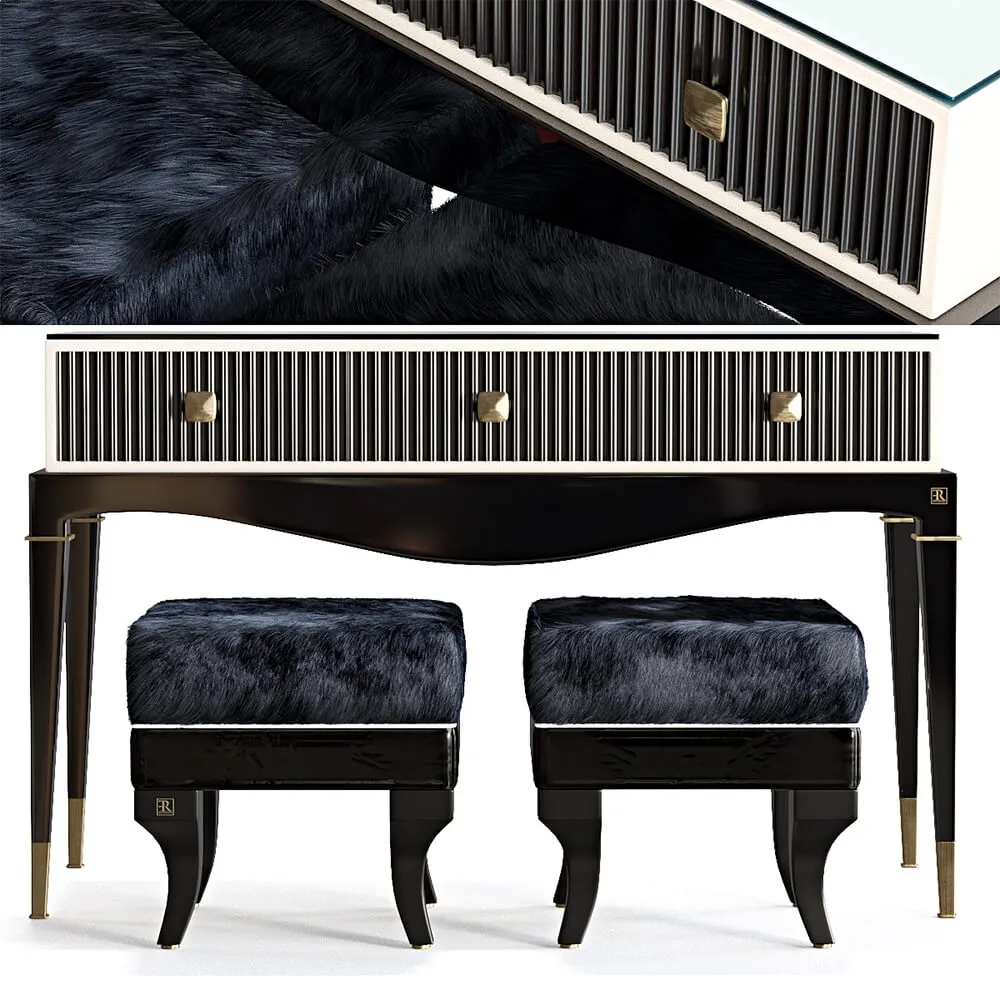 furniture – Console and poof from Ferris Rafauli 3ds Max