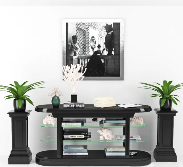 furniture – Console table Pierce decorative set 3ds Max