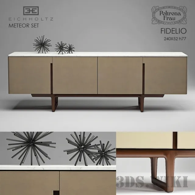 furniture – Contemporary chest of drawers Poltrona Frau FIDELIO 3ds Max