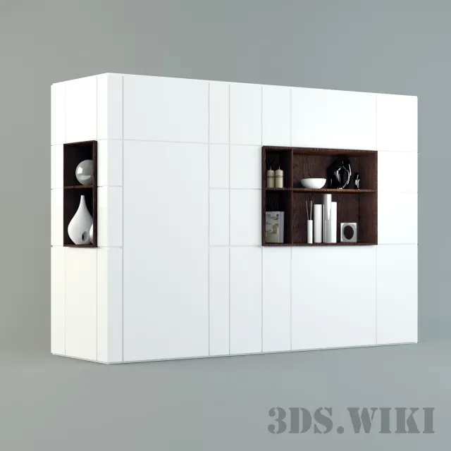 furniture – Contemporary Rectangular Modular Wardrobe 3ds Max