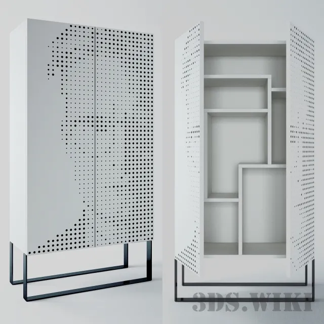 furniture – Contemporary wardrobe Guess storage by Jipson 3ds Max
