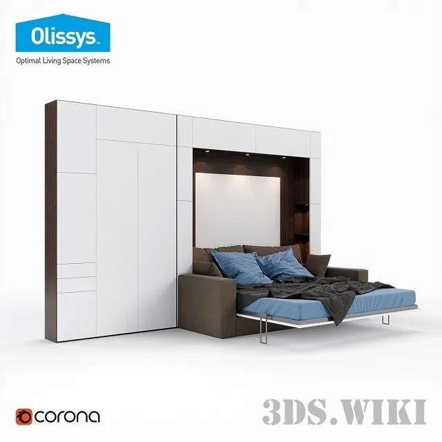 furniture – Convertible bed from Olissys 3ds Max