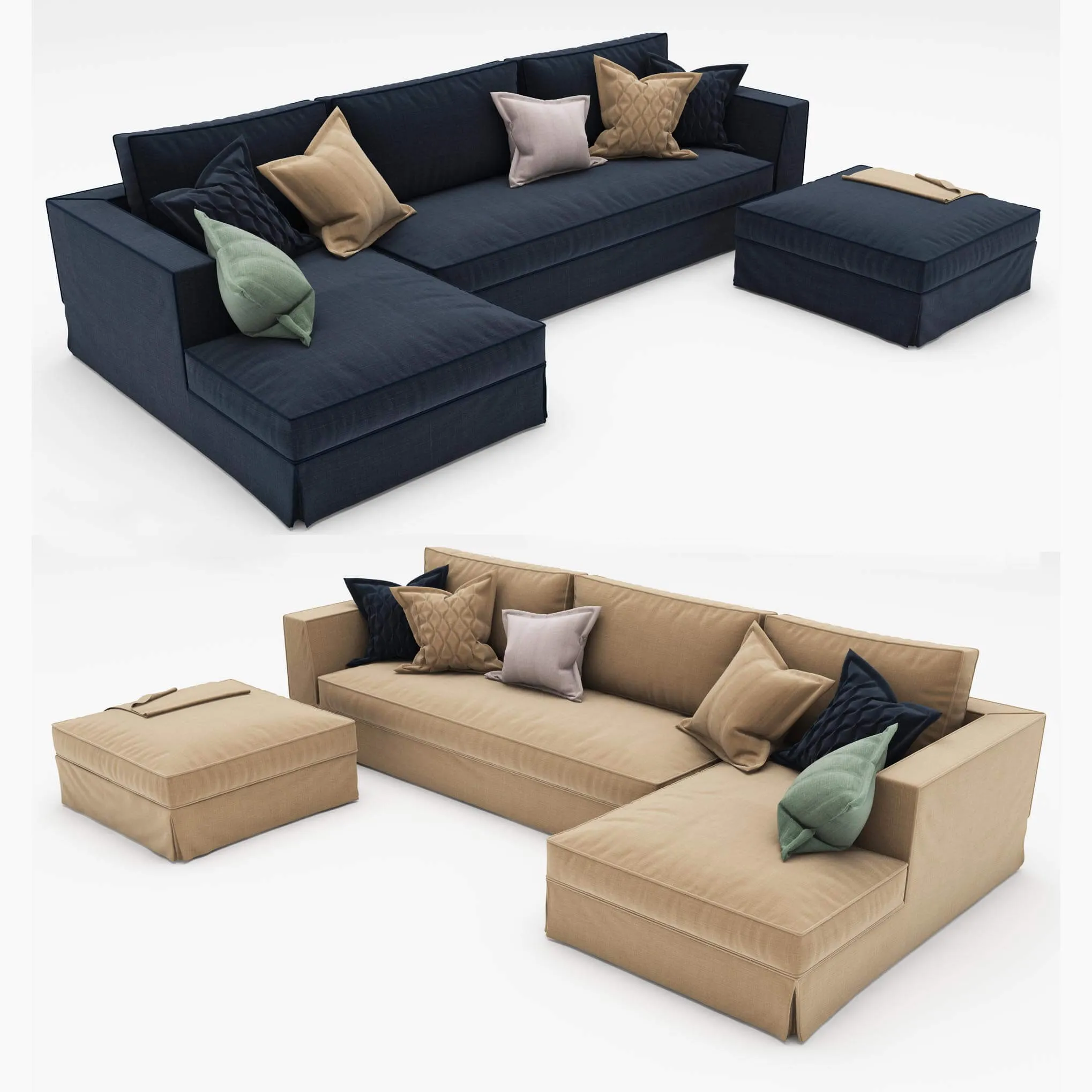 furniture – Corner modular sofa 3ds Max