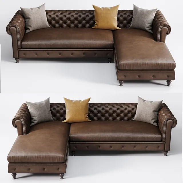 furniture – Corner sofa  Chester Alberta Salotti 3ds Max