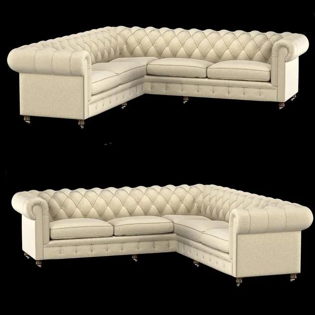 furniture – Corner sofa Chesterfield 56860113 BLSA 3ds Max