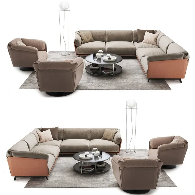 furniture – Corner sofa Ditre Italia Kailua 3ds Max