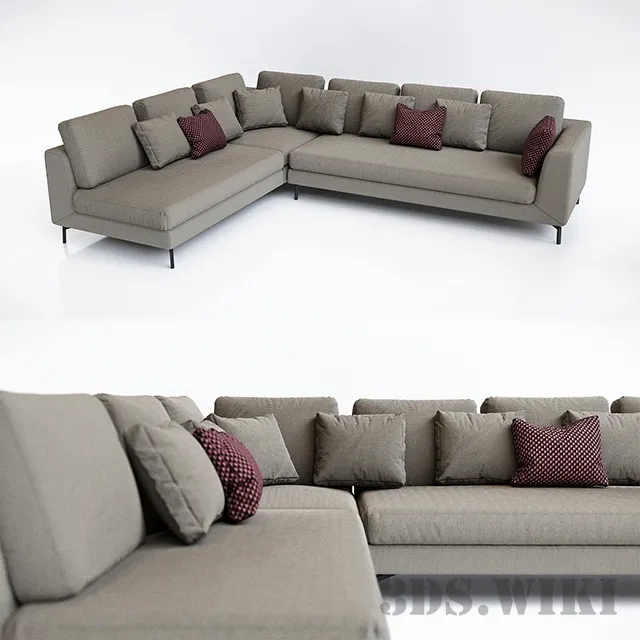 furniture – Corner sofa Sugar – Samoa 3ds Max
