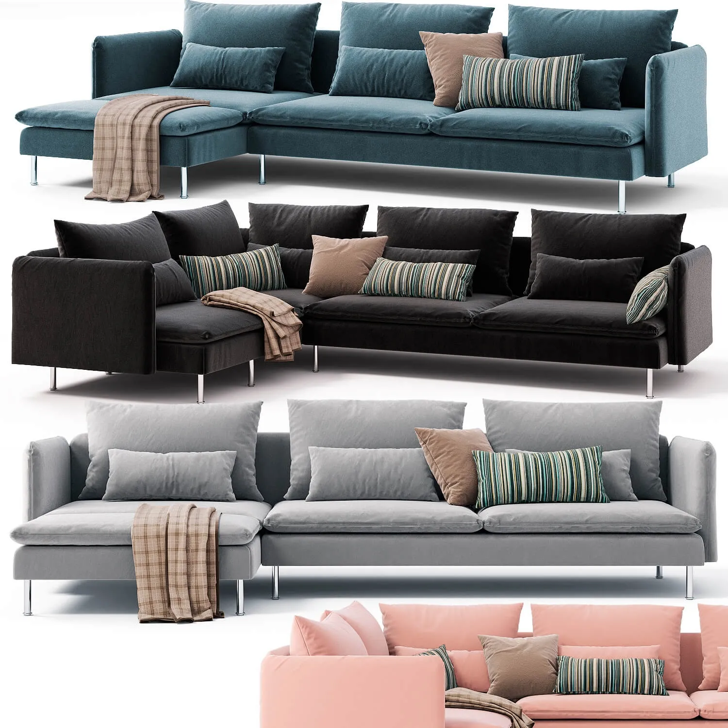 furniture – Corner sofas Ikea Soderhamn Sectional 3ds Max