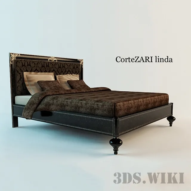 furniture – CorteZARI LINDA bed 3ds Max