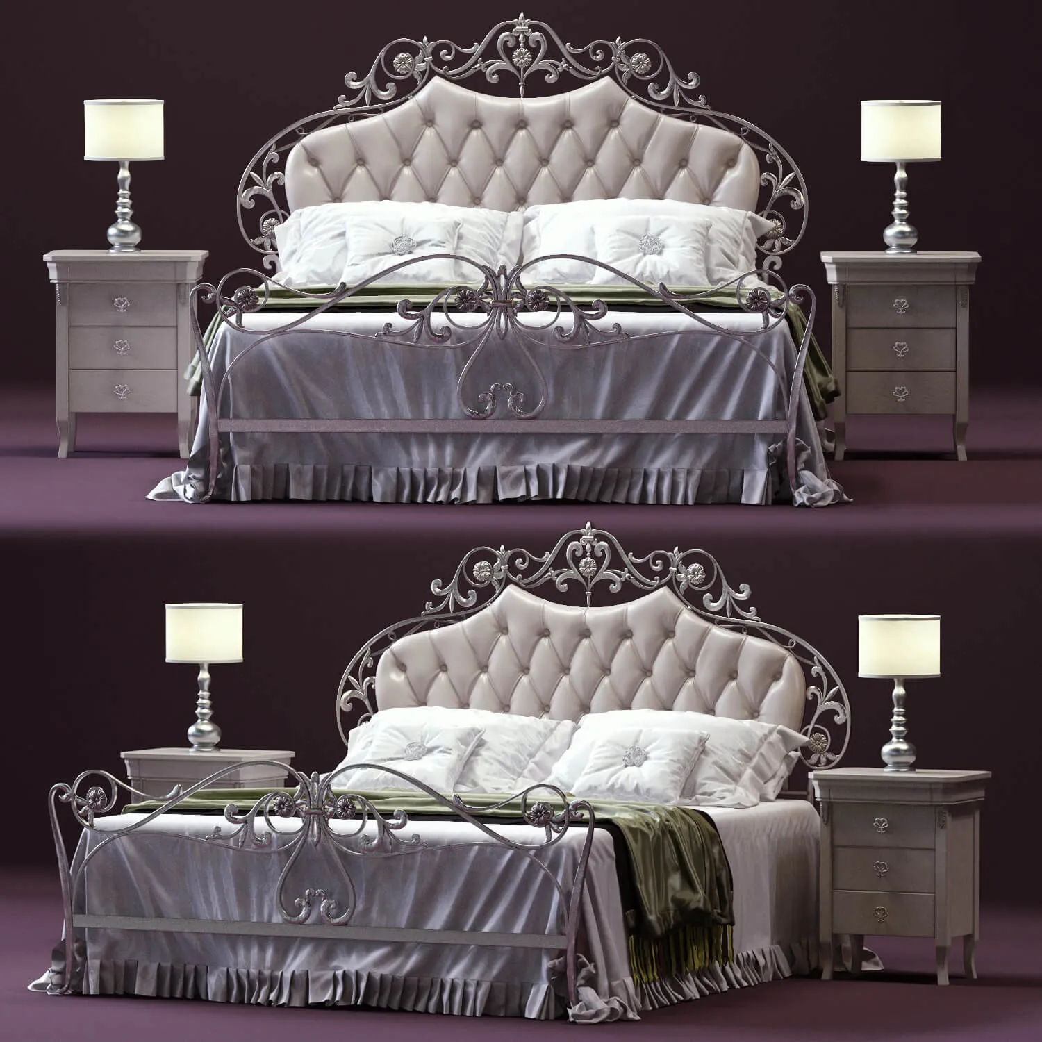 furniture – CorteZari Olimpia bed 9 3ds Max