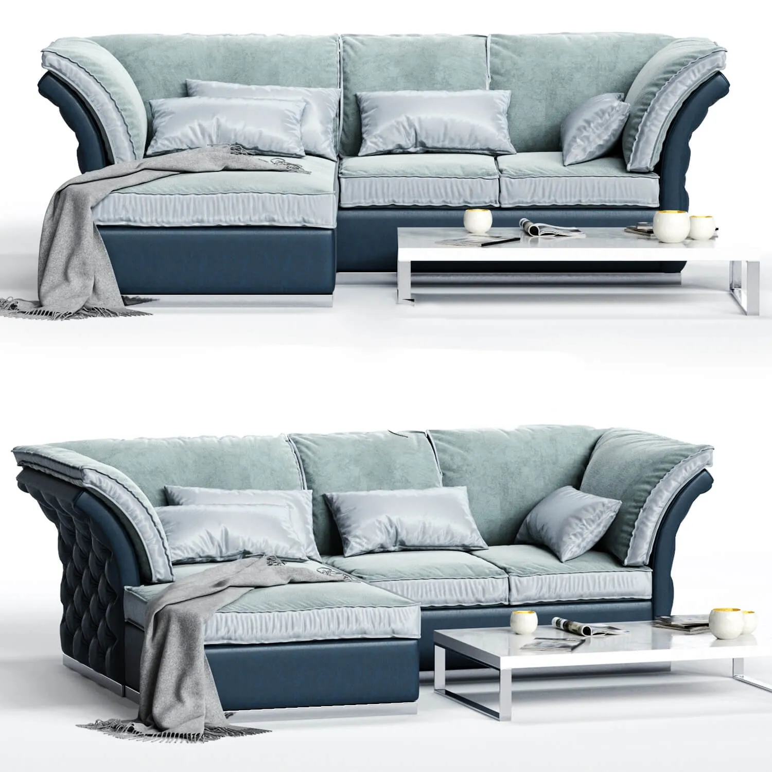 furniture – CorteZari Tiago corner sofa 3ds Max