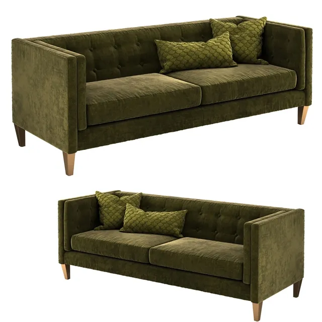 furniture – Crate and Barrel Aidan sofa 1 3ds Max