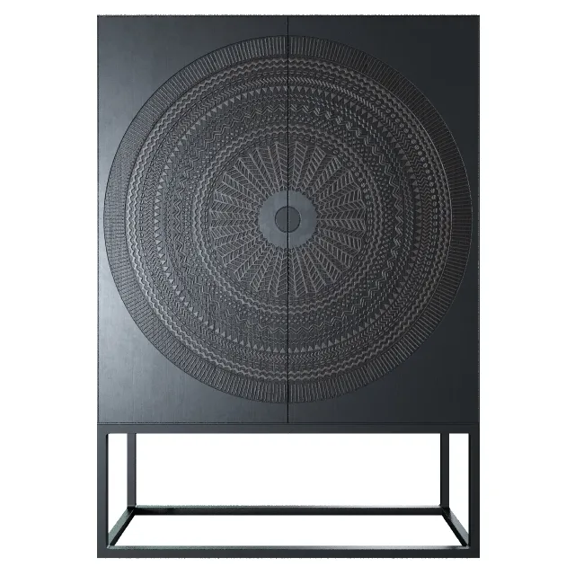 furniture – Crate and Barrel Ancestors Hand Carved Teak 3ds Max