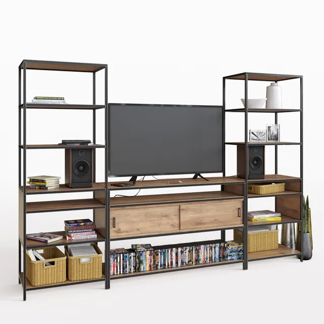 furniture – Crate and Barrel Knox Media console 3ds Max