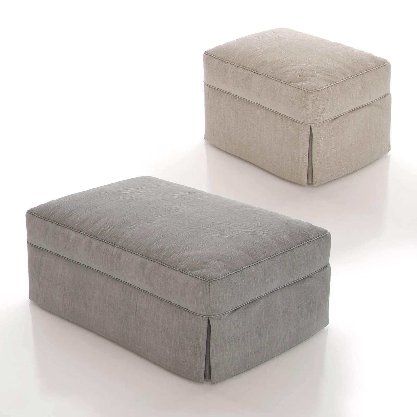 furniture – Crate and barrel Willow Ottoman 3ds Max