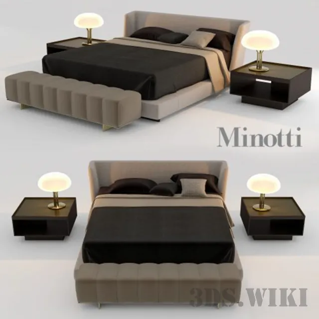 furniture – Creed Bed 3ds Max