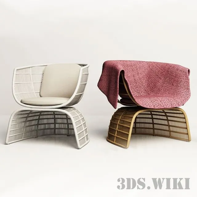 furniture – Crinoline armchair 3ds Max