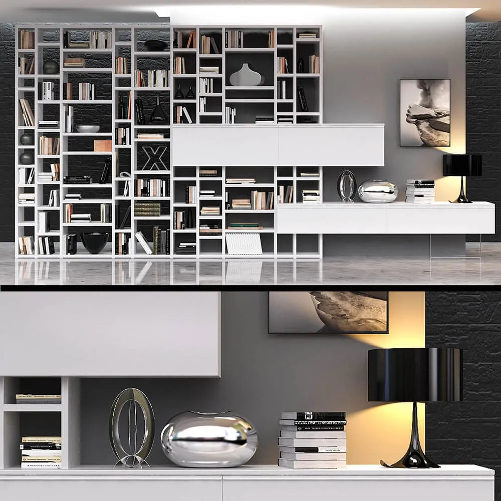 furniture – Crossing  bookcase 3ds Max