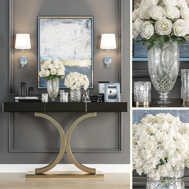 furniture – Crystal Vase Decoration set 05 3ds Max