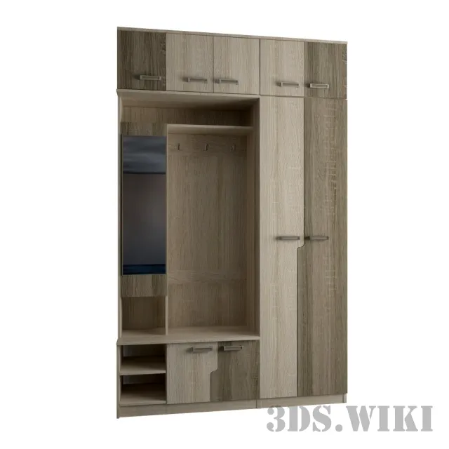 furniture – Custom Wooden Cabinet 3ds Max